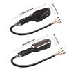 2PCS Motorcycle Turn Signal Lamp Color Projection Light Sequential Flowing Flash Indicator Universal High Bright Warning Light