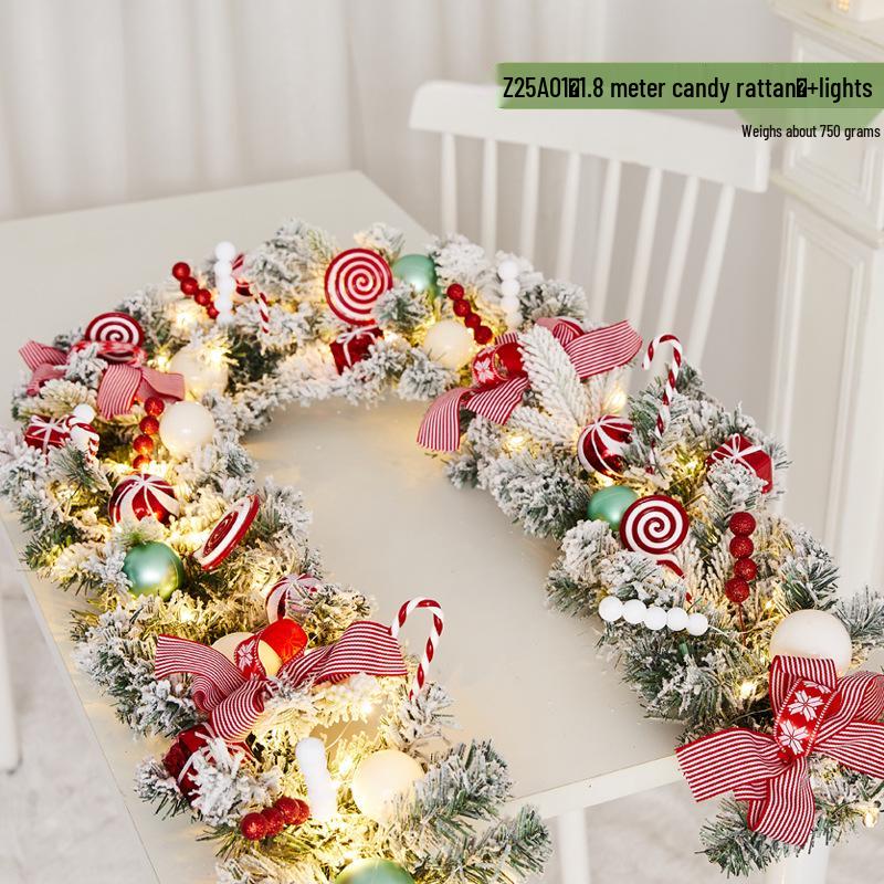 Christmas Snowflake Garland for Hotels, Malls, Windows, Doors & Stair Handrails