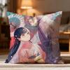 Fashion MMy Happy Marriageer Cushion Cover Soft Washable Pillow Case Multi-Scene for Couch Bed Travel Office Use