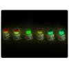 6Pcs/set Multicolors Luminous Candle Miniatures Resin Ornaments Diy Fairy Garden Decoration Moss Terrarium Micro Landscape