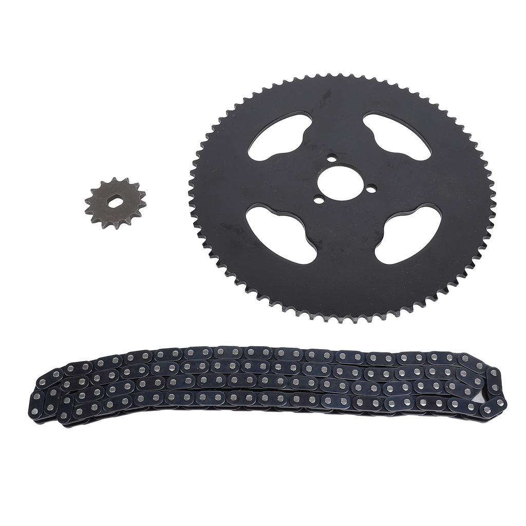 Kit Lanț Pinion Față Spate T8F cu Lanț T8F 120 Zale T8F Gaură H 10mm Pinion Față 14T 74T
