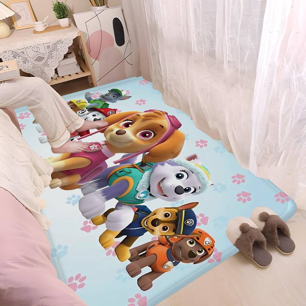 Anime P-Paws-P-PatrolS-Cute Door Mat Washable Non-Slip Living Room Sofa Chairs Area Mat Kitchen Doormat Area Rug