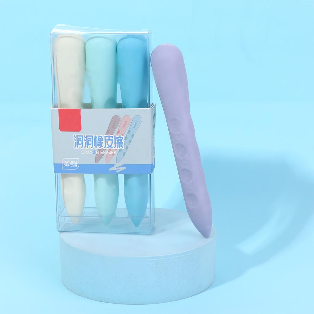 Students Stationery Children Pen Shape Traceless Eraser Pencil Eraser Hole Eraser Dustless Eraser