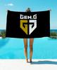 1pc S15 Hero G2 GEN.G FNC Team Soft Printed Towel Flannel Quick-drying Double-sided Bath Wash Face Velvet Absorbent Towel