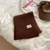 Cold Proof Solid Color Women's Woolen Scarf Thickened Woolen Knitted Warm Scarf Soft Yarn Knitted Scarf Outdoor Warm