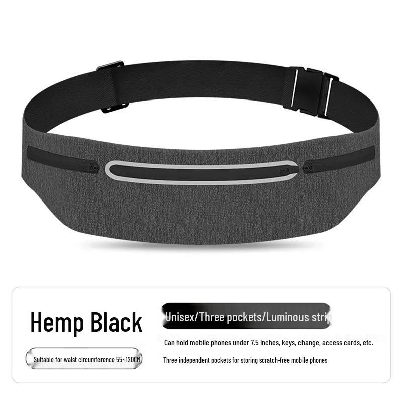 Ultra-Thin Outdoor Sports Waist Bag for Phones - Unisex Fitness & Marathon Belt