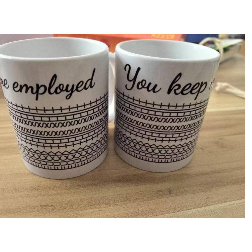 11oz Ceramic Heat Transfer Mug with Custom Logo - Perfect Gift for Dad