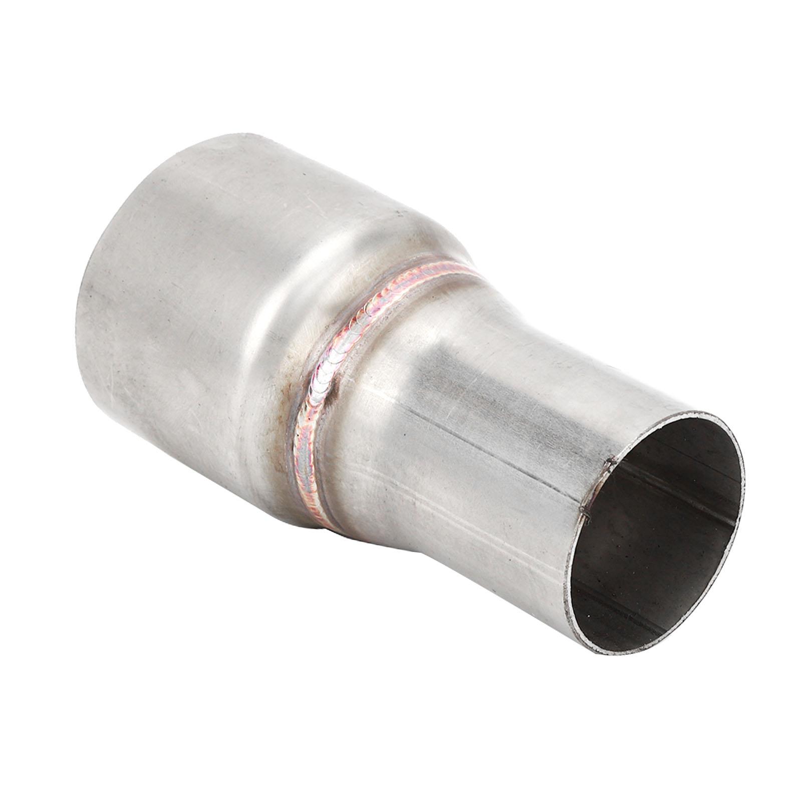 

63mm 2.5in to 45mm 1.75in Exhaust Reducer Connector Pipe Standard Straight Coupler Tube with Hole