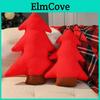Christmas Tree Plush Pillow With Plant Flower Pattern For Home Decor And Sofa Cushion