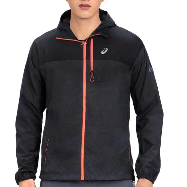 Asics Comfortable Versatile Casual Hooded Long Sleeve Jacket Men Jacket Black Gray 2011C991-002
