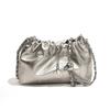 2025 New Bag Women's Niche Light Luxury Pleated Cloud Bag Chain Messenger Bag Fashionable Versatile Shoulder Bucket Bag