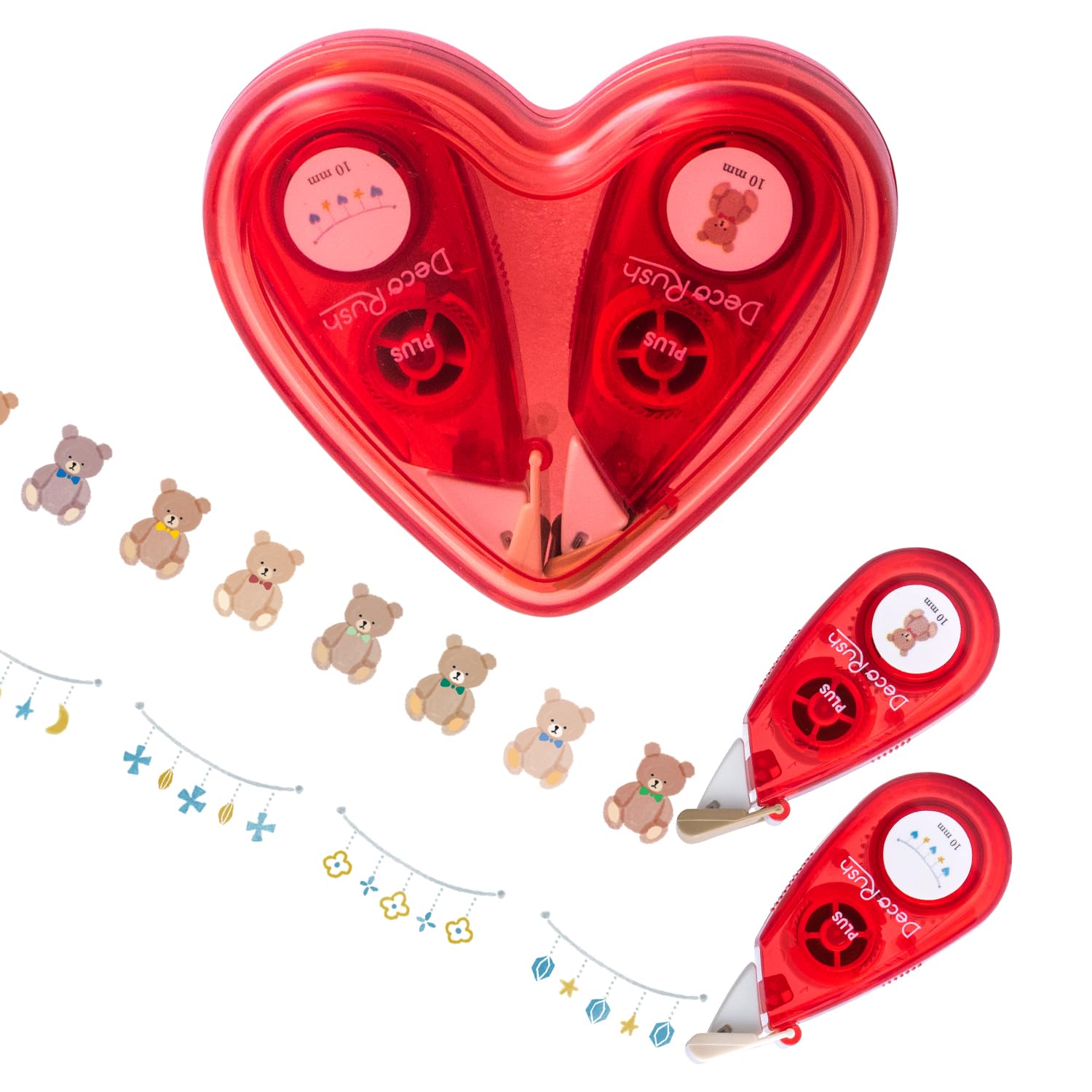 

Plus Deco Rush Limited Heart Case Set Bear set (Bear/Garland) DC-080LM-2P 54-954