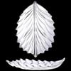 Flavinmci Crystal Glass Leaf Fruit Plate