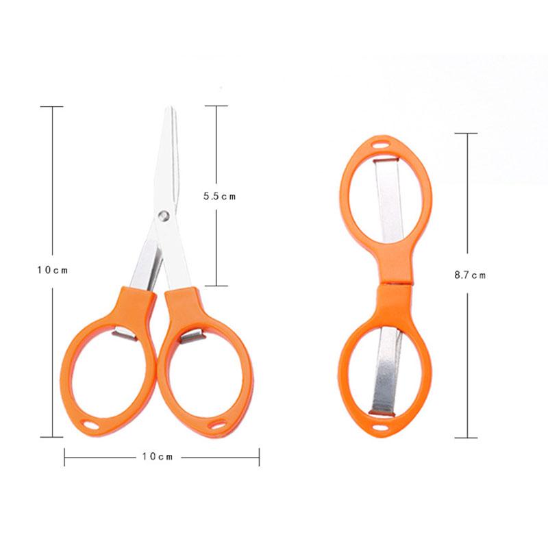 Multifunction 8 Words Fold Scissors Plastic Handle Stainless Steel Student Stationery Handmade Crafts Kids Diy Tool
