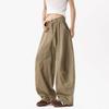Trendy Unisex Curved Blade Work Pants - High Street Cool Wide-Leg Casual Spring/Autumn Wear