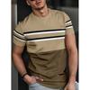 Sommer Herren Freizeit Mode Kreativ Lässig Täglich T-Shirt Locker Lässig T-Shirt 3D Digital Farbe Gedrucktes T-Shirt