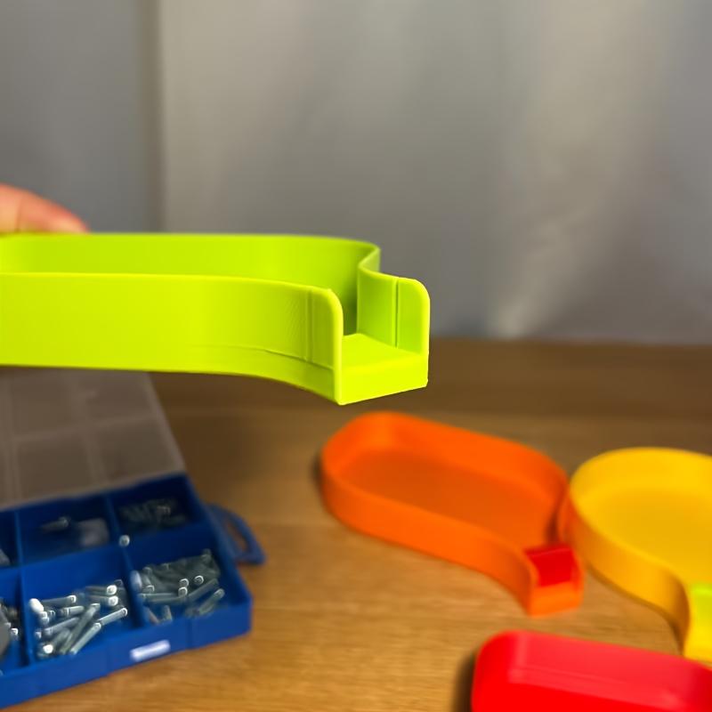 Tool Storage Funnel Tray with 5mm Raised Rim,Prevents Screws, Bolts, Beads, and Small Parts from Spilling,Portable Sorting Tray