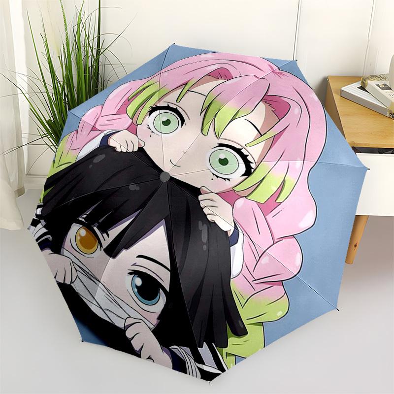 

1pc Chibi Anime Characters Automatic Opening Folding Umbrella with 8 Bone Iron Frame - Perfect for Fans, Travel, Daily Use, and Gifts!U093