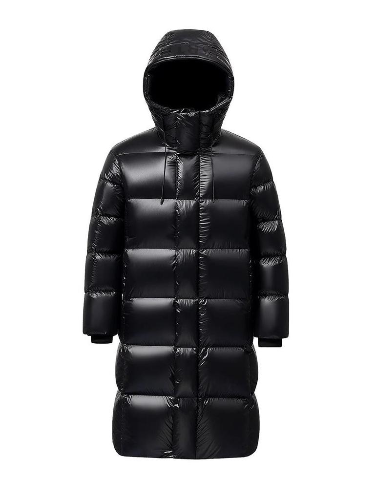 Unisex dlouhá zimní péřová bunda - 95% výplň z prachového peří, Super silná a teplá pro extrémní mráz.