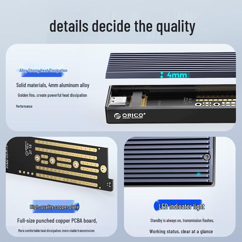 ORICO M.2 Dual Protocol SSD Enclosure