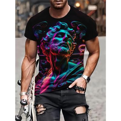 Kurzarm Plus Größe Sommer T Männer Outfit Mann Print T Shirts Herren Casual Sportwear T Shirt Männlich