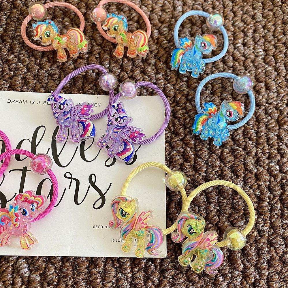 2025 New Style Girls' Little Pony Hair Ties – Cute, Gentle Hair Rings for Babies and Girls