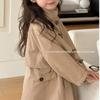 Mädchen Trenchcoat 2025 Frühling Neu Kinder Mode Britischer Stil Mittellanger Mantel Baby Vielseitig Schick Oberbekleidung