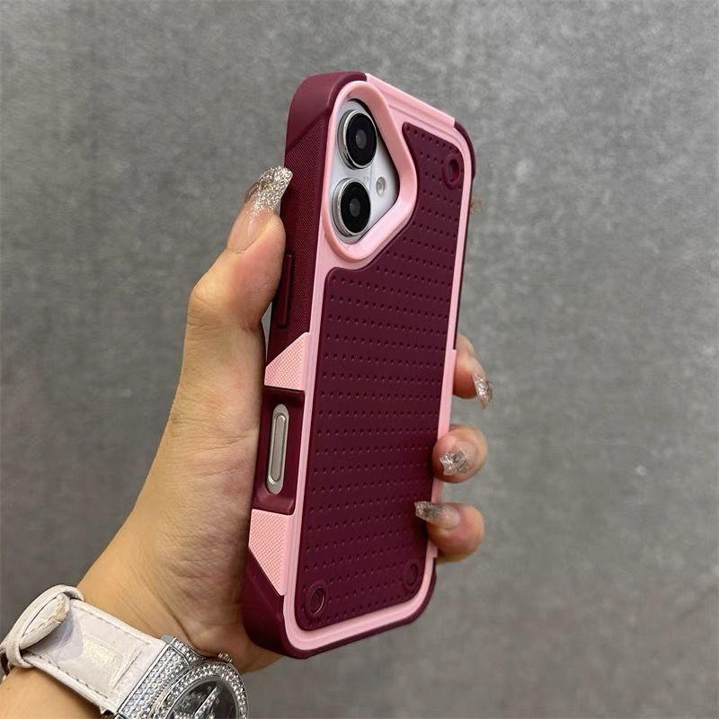 Armor Handyhülle für Apple iPhone 16 Pro Max - PC & Silikon Militärstandard Stoßfest Vollabdeckung für iPhone 16/15/14/13/12/11/Pro/Pro Max/Plus