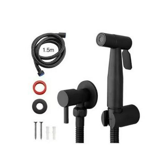 High-Pressure Bidet Sprayer Set with Stainless Steel Valve