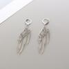 Mirror Surface Streetwear Jewelry Acrylic Totem Darts Hoop Earrings Dragon Pattern Dragon Earrings