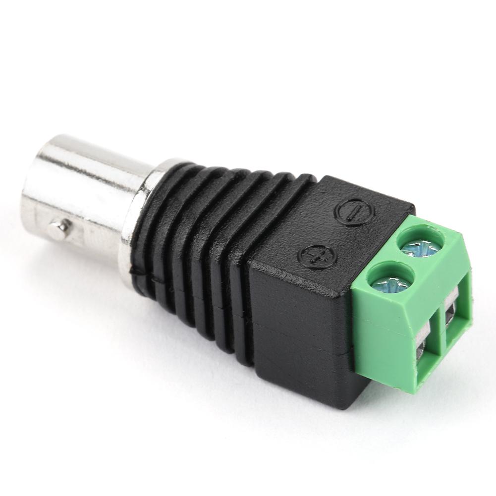 10 Stück Grün Koaxial BNC Buchse Kabelanschlussklemme Adapter CCTV Video Balun Kamera