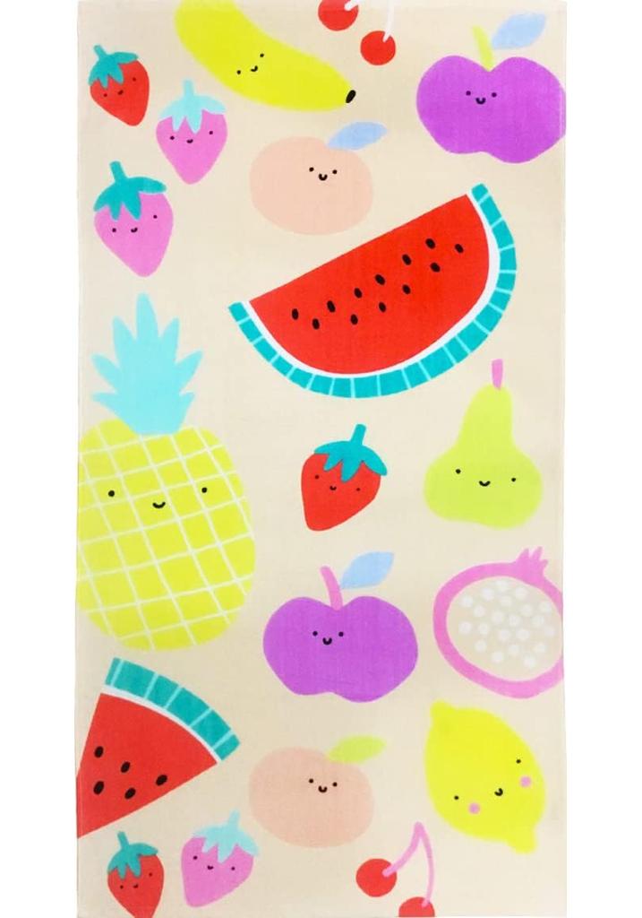 Beach Towel for Kids Velour Terry Blanket Throw for Swimming Bath Travel Camping and Picnic, Flamingo Lobster Octopus.