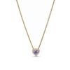 NEW 925 Silver Deep Feeling Peach Heart Necklace Pink And White Shining Square Pendant Necklace