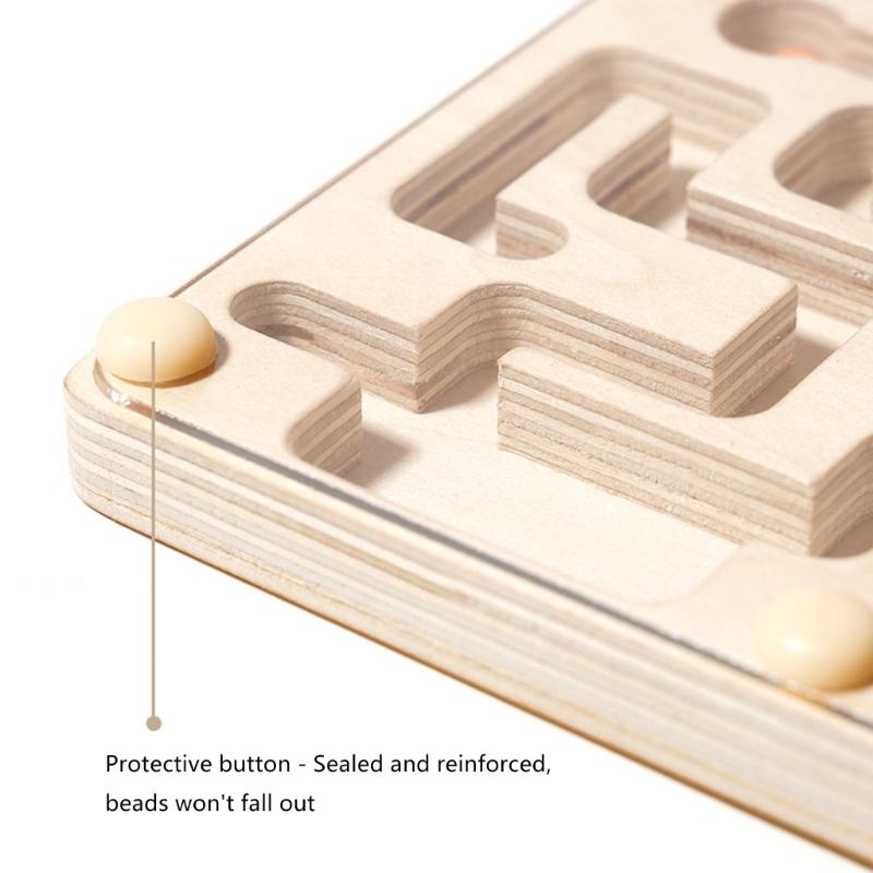 Wooden Marble Maze Puzzle Toy For Children Party Game Enhances Problem Solving Ability and Fine Motor Skill Exercise