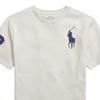 Polo Ralph Lauren FW24 Crew Neck Big Pony Logo T-Shirt Men T-Shirts Oatmeal 710697554-044