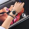 Bangle Watch Bracelet 4 Piece Set Analog Display Waterproof Popular Cute Stylish Alloy Watch Silver Black Birthday Anniversary Christmas Day Present