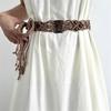Cotton Woven Belt Adjustable Tassels Waist Tie Medieval Trend Women's Fashion Accessory