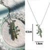 Vintage Design Gun Revolver Pendant Necklace Fashion Retro Geometric Charms Choker Jewelry Party Gift For Women Men
