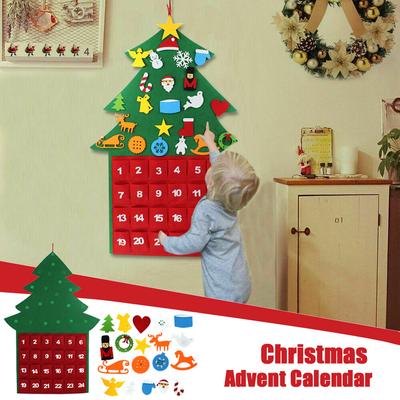 Christmas Decorations Large Felts Christmas Advent Calendar with Pockets