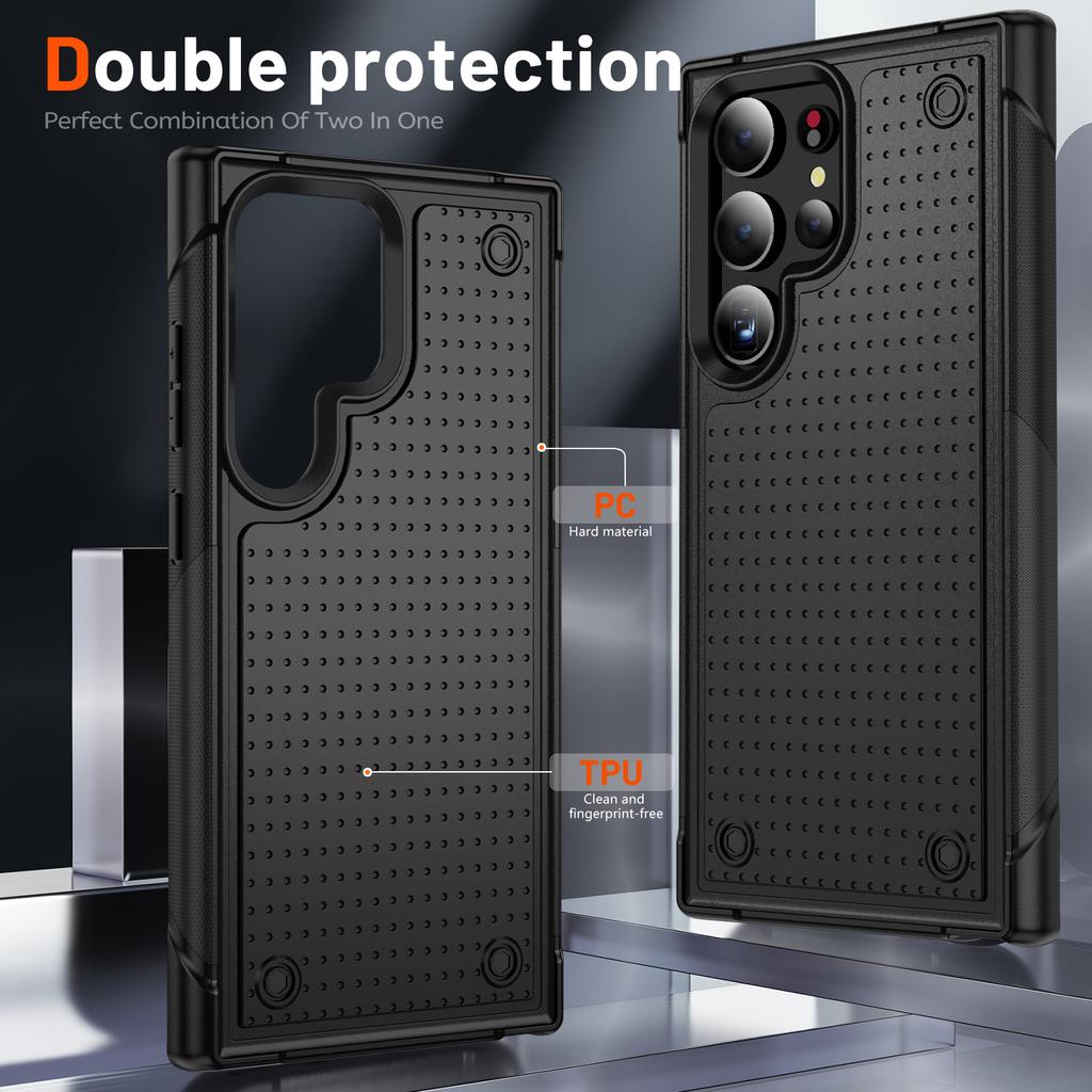 Fall Protective Fashion Strong Case for Samsung Galaxy S25 Ultra S24 S23 FE S22 Plus S21 Heavy Duty Mobile Phone Cover
