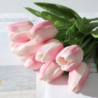 Simulation PU Tulip Artificial Flower Simulation Wedding Home Decoration Fake Flowers