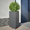 VidaXL Planters 2 Pcs Anthracite Triangular 50x43x75 Cm Steel 851176