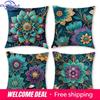Изысканные наволочки с цветочным принтом: Преобразите свое пространство чарующими дизайнами Чехол на диванную подушку Декор для дома и комнаты