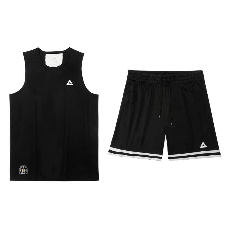 PEAK Unisex Quick-Dry Breathable Running and Basketball Set - Sleeveless Vest & Shorts