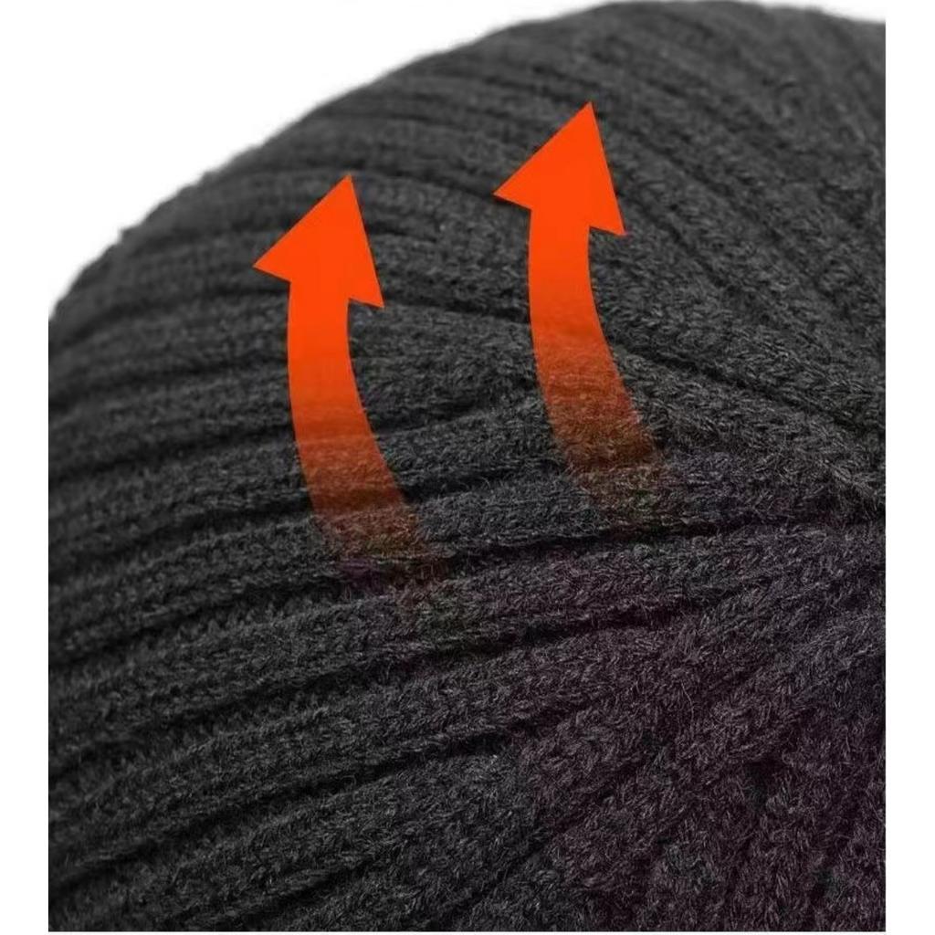 Knitted Hat, Men's Hat, Ear Protection Hat, Thickened Velvet, Outdoor, Warm Hat, Windproof Hat, Cold Proof Hat, Knitted Hat