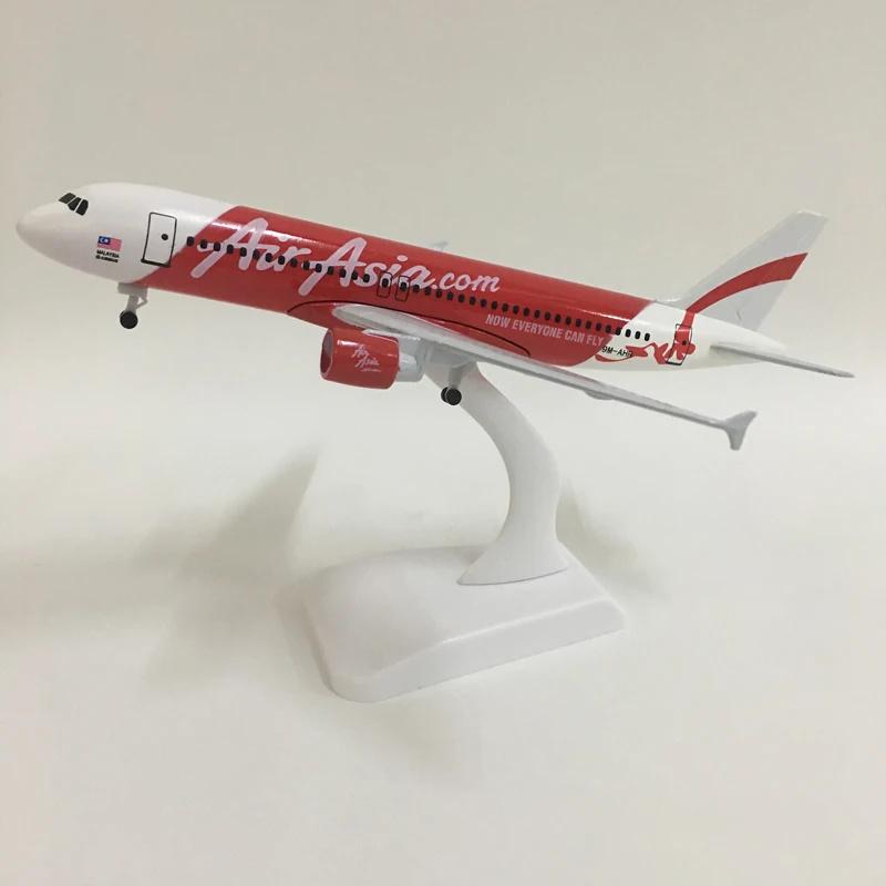 1/300 Aircraft Model for Air Asia A320 Red Alloy Metal Miniature Airplane Static Collected Gift By Aviation
