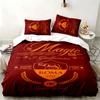 Set da 3 pezzi A.S. Roma Perfetto per la camera da letto Set letto confortevole include una copripiumino e due federe Ideale per un regalo di compleanno o di Natale