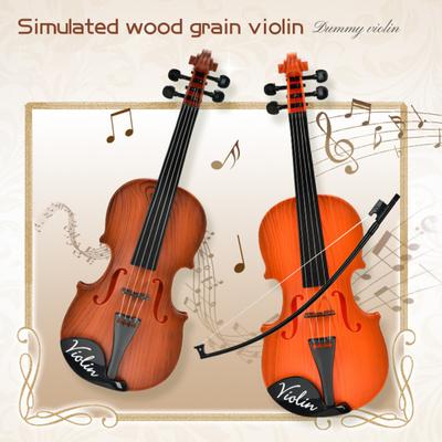 Geigenspielzeug für Kinder, realistisch aussehende simulierte Geige, Lernen klassischer Musik, für Anfänger, Kinder, Früherziehung, tragbares Musikinstrumentenspielzeug