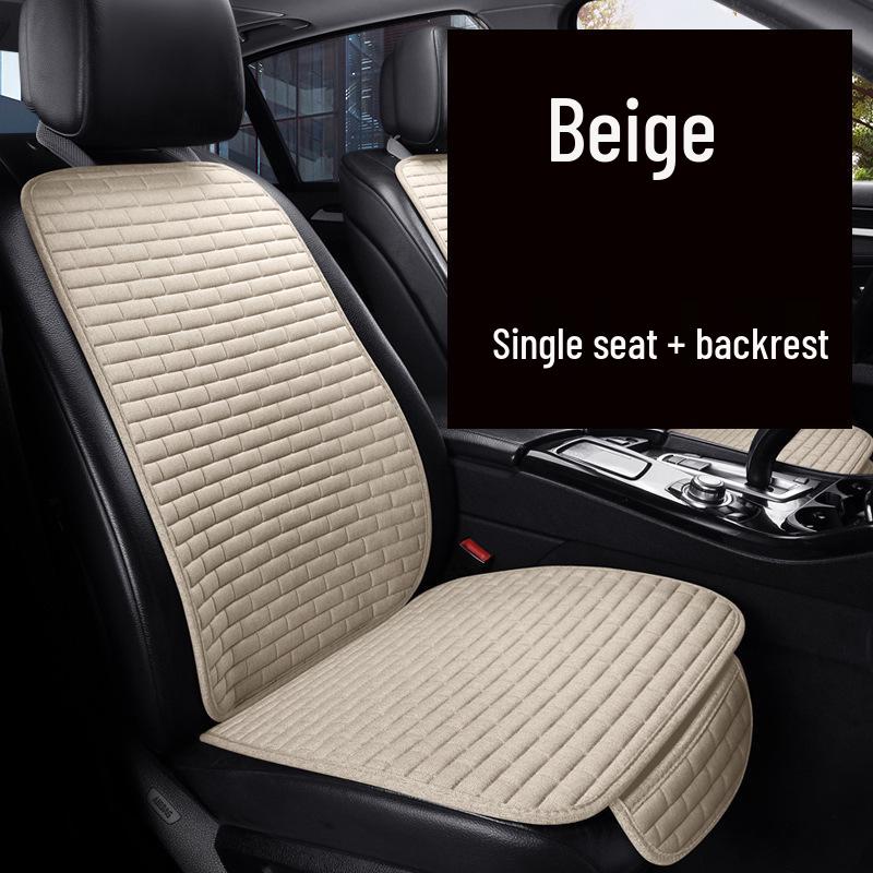 Cushion Linen Backrest Car Universal Nonslip Wearresistant Comfortable For All Seasons