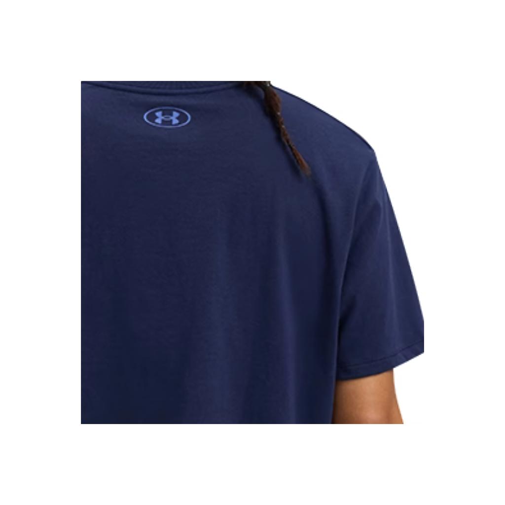 Under Armour Script Comfortable Fashion Versatile Short Sleeve Regular T-Shirt Women Tops 1390336-410